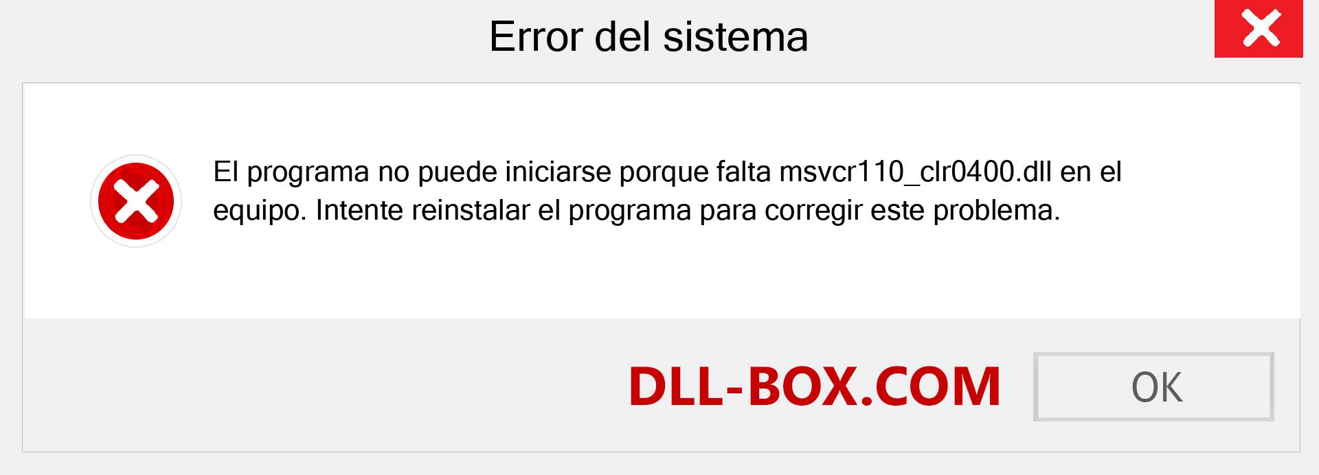 ¿Falta el archivo msvcr110_clr0400.dll ?. Descargar para Windows 7, 8, 10 - Corregir msvcr110_clr0400 dll Missing Error en Windows, fotos, imágenes